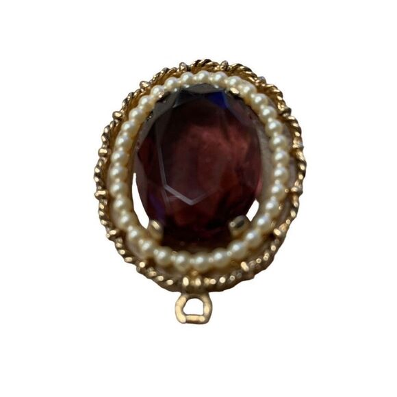 Vintage Avon Amethyst Pendant - Picture 3 of 6